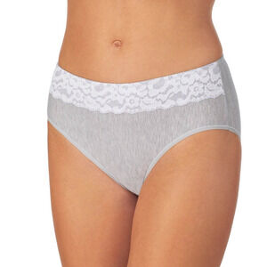 Le Mystere Women Cotton Touch Brief Panty Heather Grey Size L